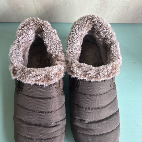 Minnetonka Timpson Tulsa Slip-On Snowshoes Low Tops Women's Size 9 Fur Lined - Picture 6 of 13